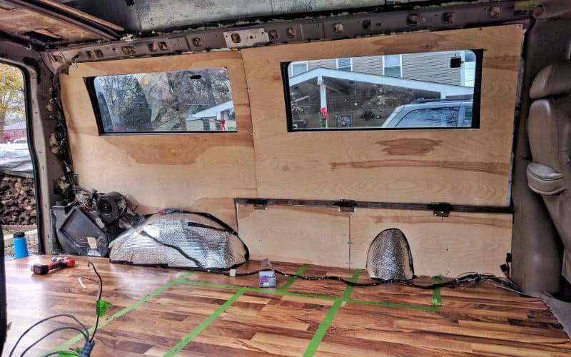 Time to screw some sheets of plywood over